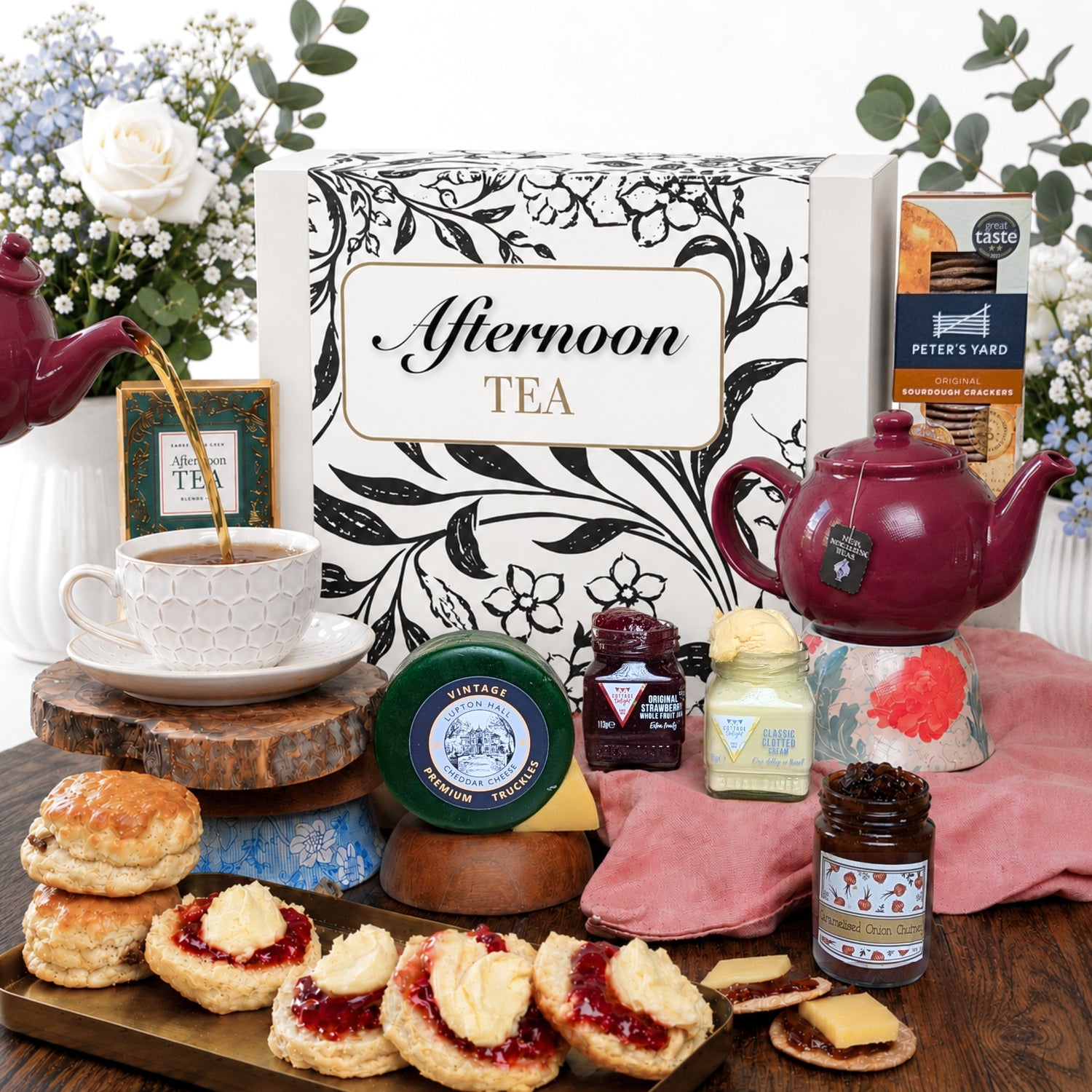 Afternoon Tea For 2 | Cream Tea Gift Hamper | Ideal Gift For Her & Him