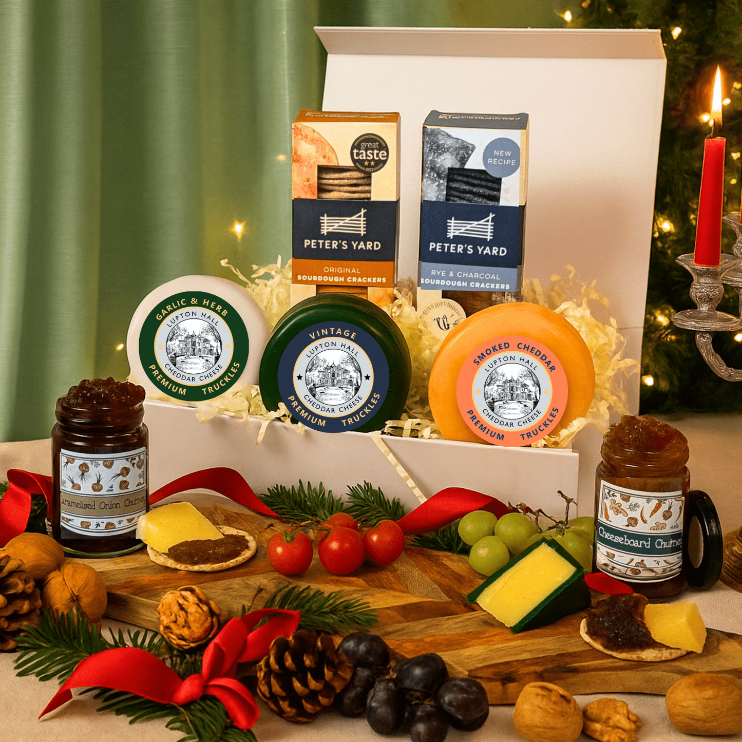 Christmas Cheese Gift Present Box Hamper | Xmas Gifts For Cheese Lovers
