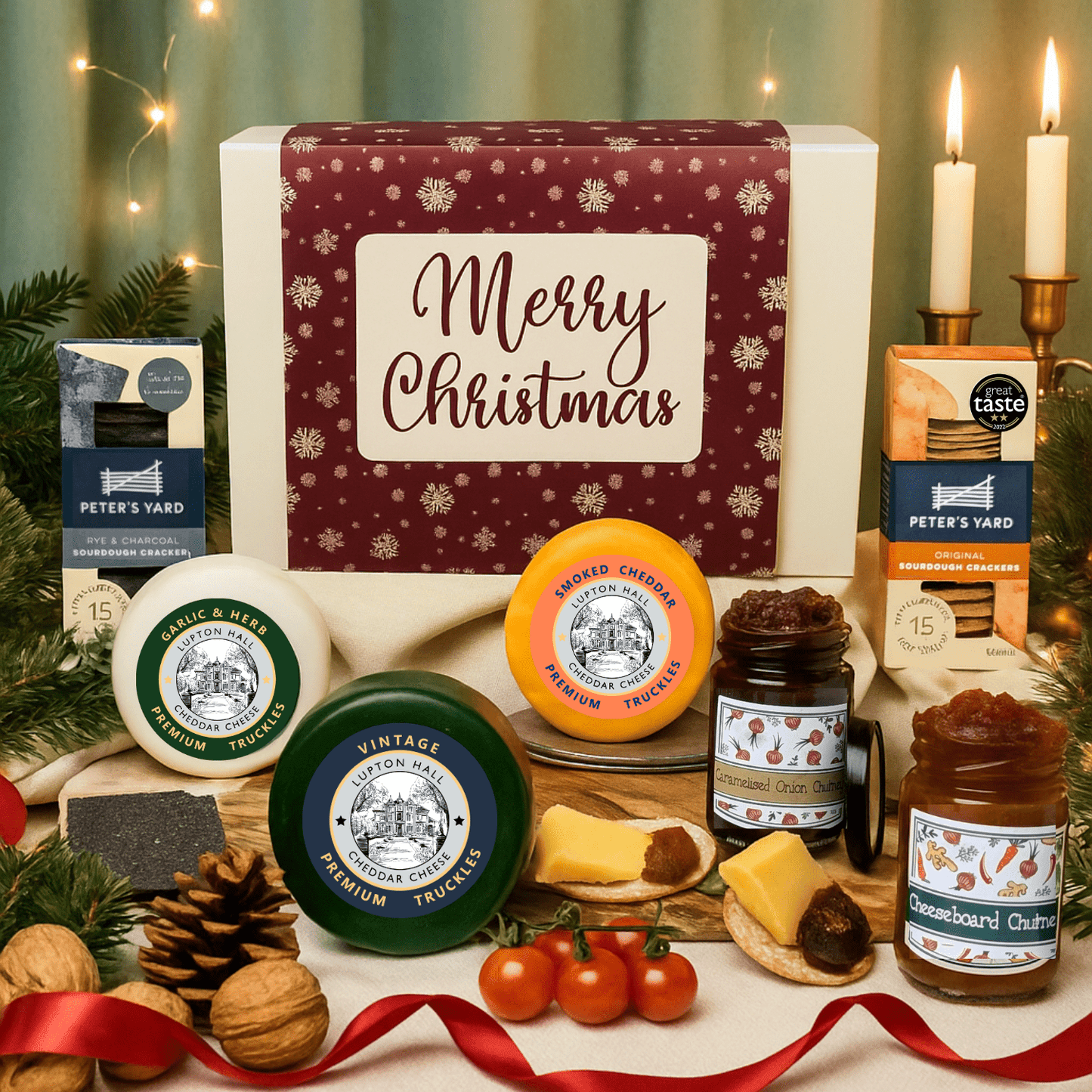Christmas Cheese Gift Present Box Hamper | Xmas Gifts For Cheese Lovers