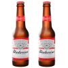 2 x Budweiser Lager (330ml 4.5%)
