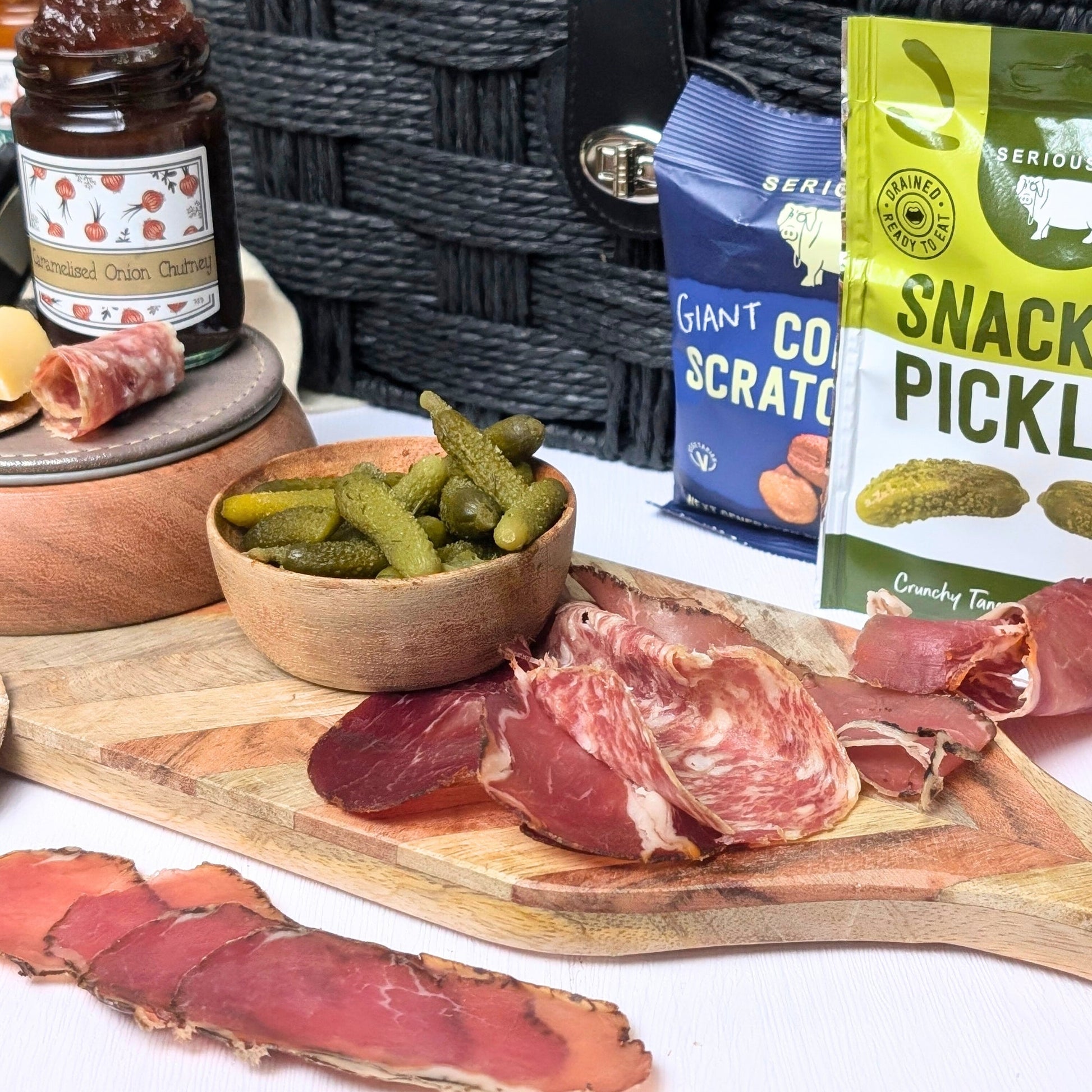 Charcuterie and Cheese Hamper | Perfect Gift For Gourmet Charcuterie Board Food Lovers - Cheese Hamper