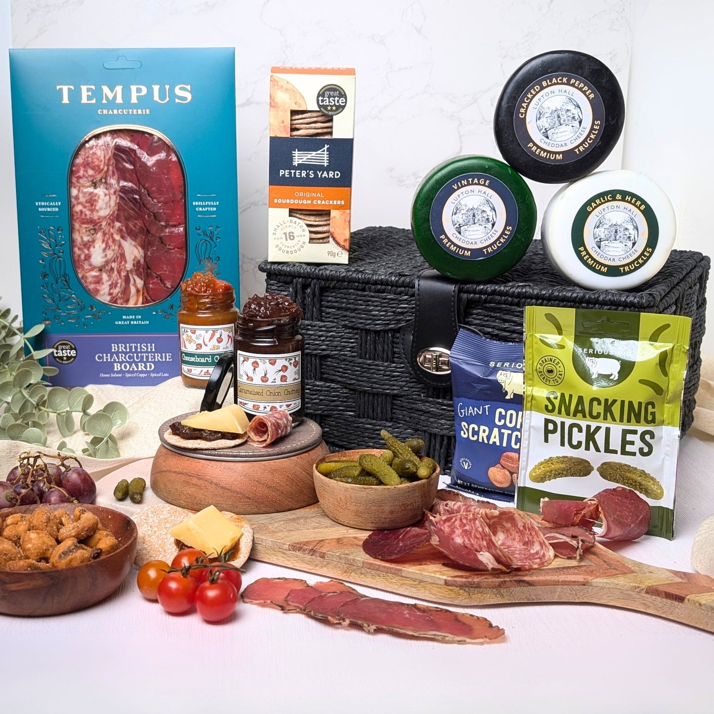 Charcuterie and Cheese Hamper | Perfect Gift For Gourmet Charcuterie Board Food Lovers - Cheese Hamper