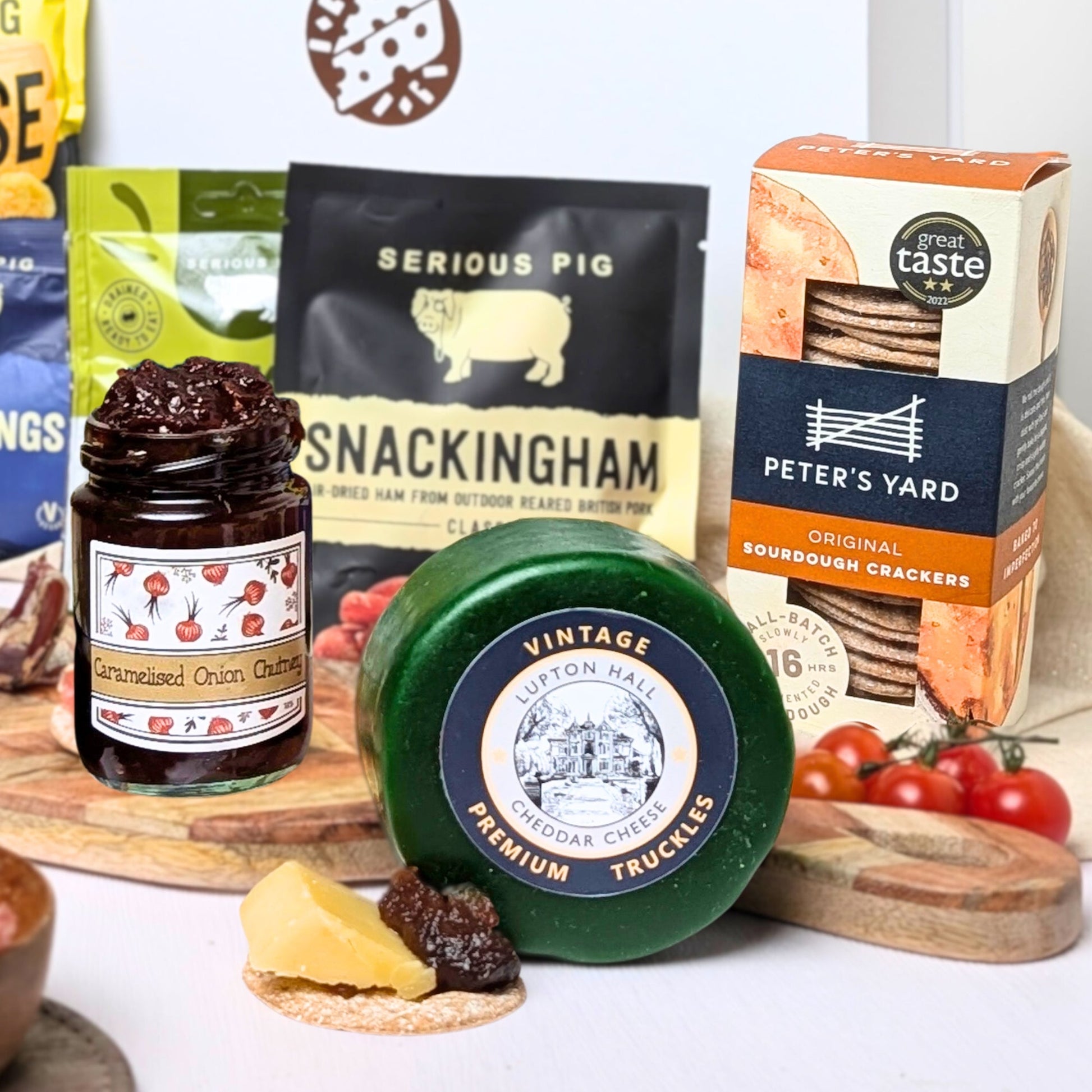 Charcuterie Gift Box Gourmet Hamper | Makes The Perfect Charcuterie Board | Meat and Cheese Gifts - Cheese Hamper