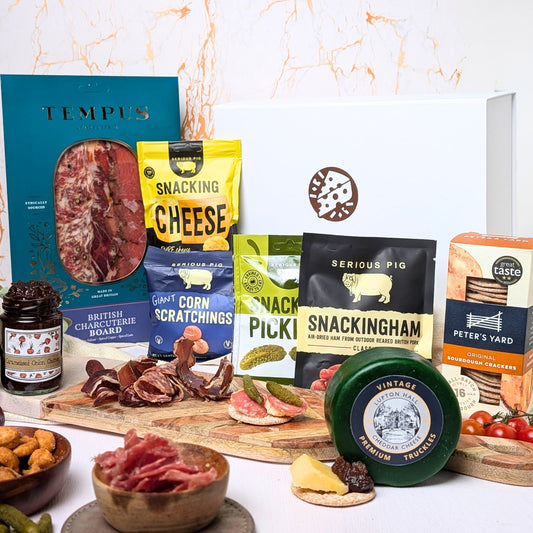 Charcuterie Gift Box Gourmet Hamper | Makes The Perfect Charcuterie Board | Meat and Cheese Gifts - Cheese Hamper