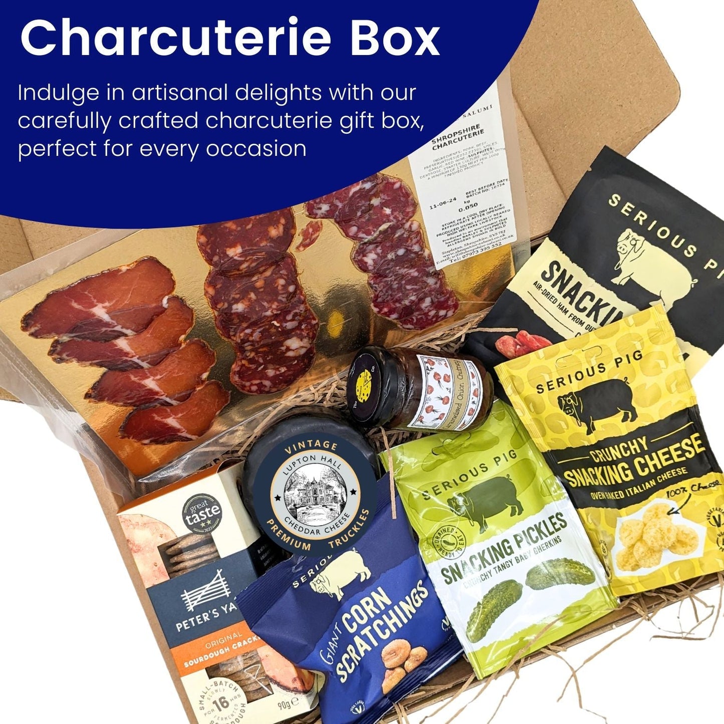 Charcuterie Gift Box Hamper | Packed Full of Delights - Cheese Hamper