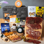 Charcuterie Hamper with cheese and meats 