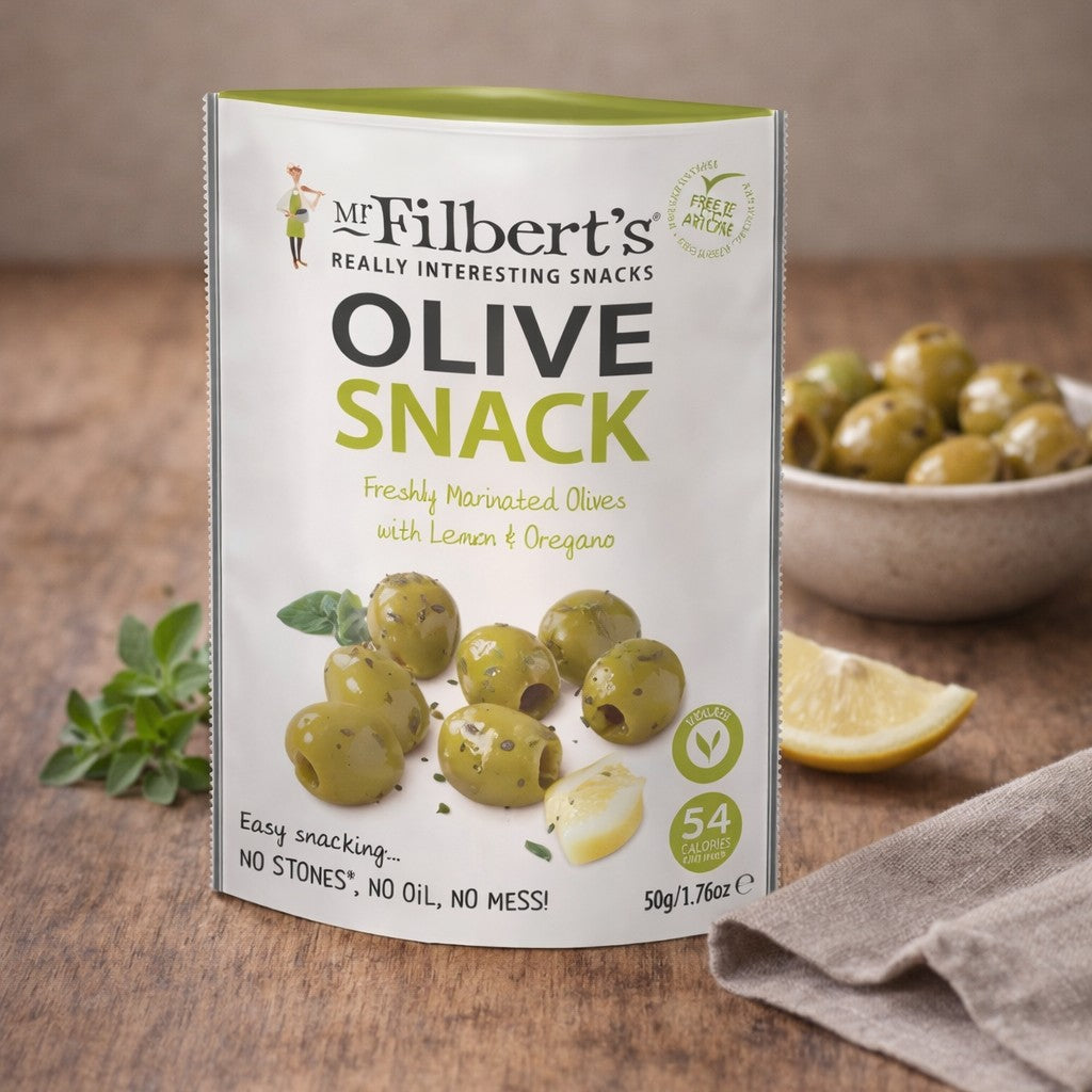 Lemon and Oregano Olives 50g pouch