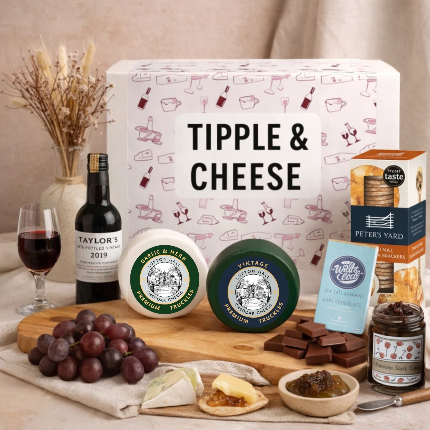 Tipple & Cheese Gift | Cheese Present With a Tipple For Him or For Her