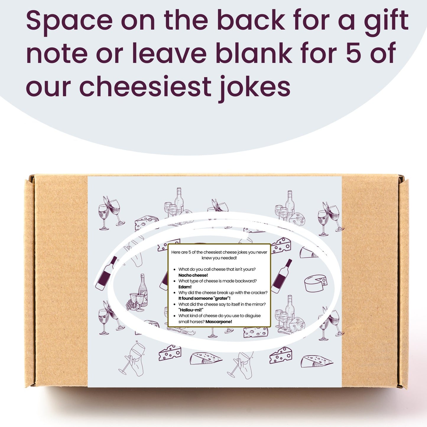 Red Wine & Cheese Gift Box - Cheese Hamper