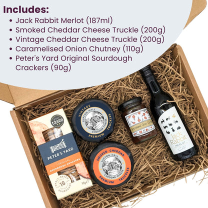 Red Wine & Cheese Gift Box - Cheese Hamper