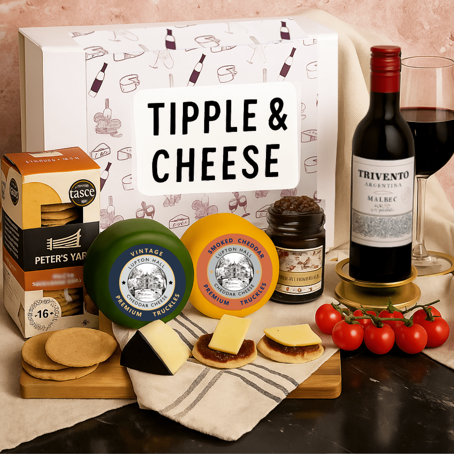 Tipple & Cheese Gift | Cheese Present With a Tipple