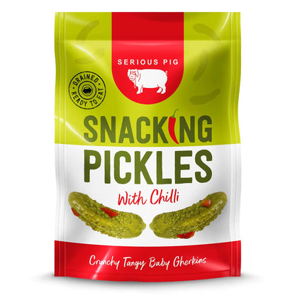 Snacking Pickles With Chilli Crunchy Tangy Baby Gherkins (40g) - Cheese Hamper