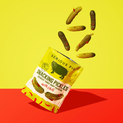 Snacking Pickles With Chilli Crunchy Tangy Baby Gherkins (40g) - Cheese Hamper