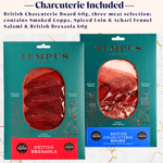 Two packages of Tempus British Charcuterie Board with text describing the contents.